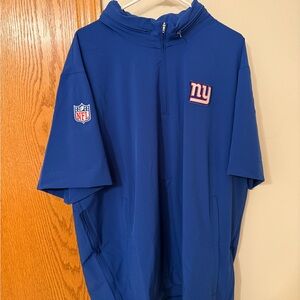 New York Giants Nike Side Line Quarter Zip Hooded Jacket Men’s XXL